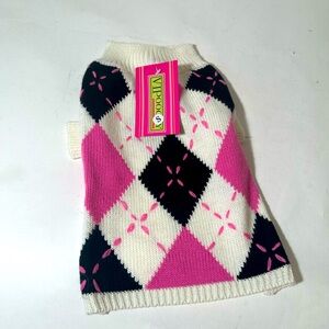 NWT Dogs Argyle Sweater